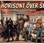 röd horisont Över skåne